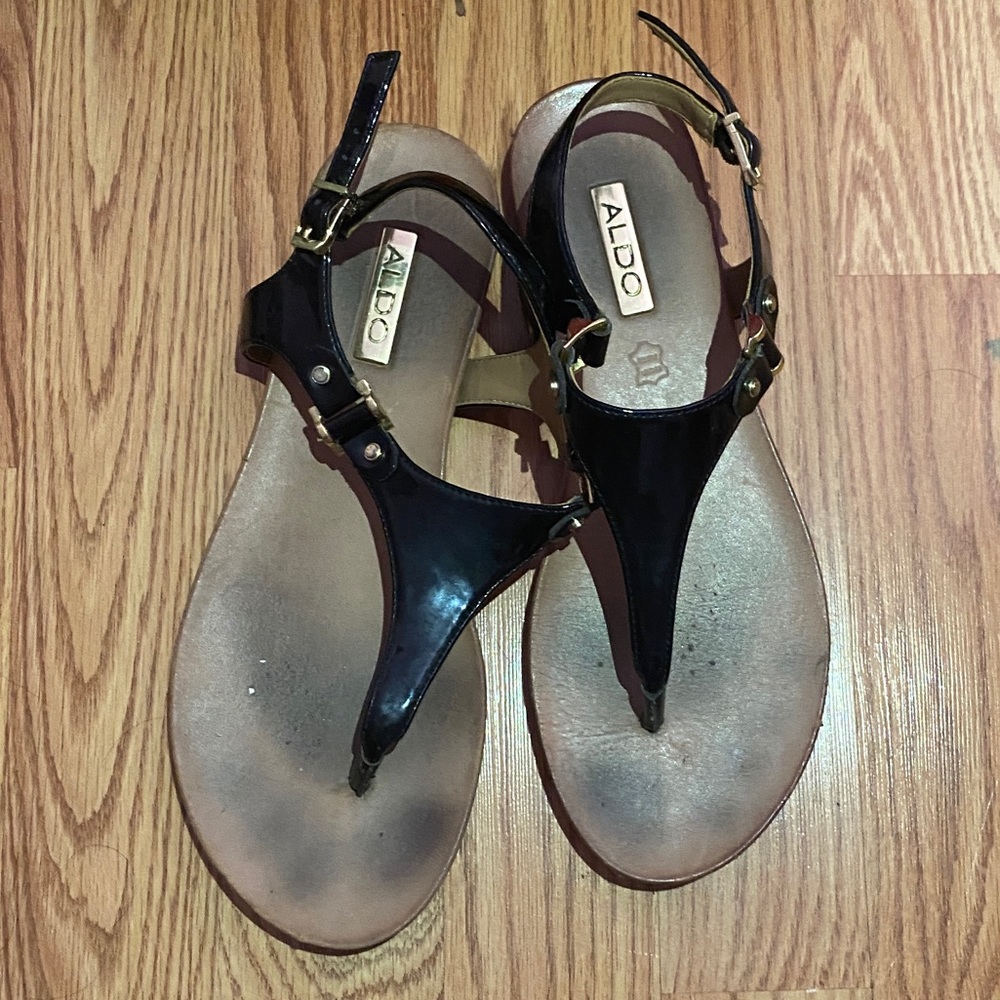 Aldo black sandals